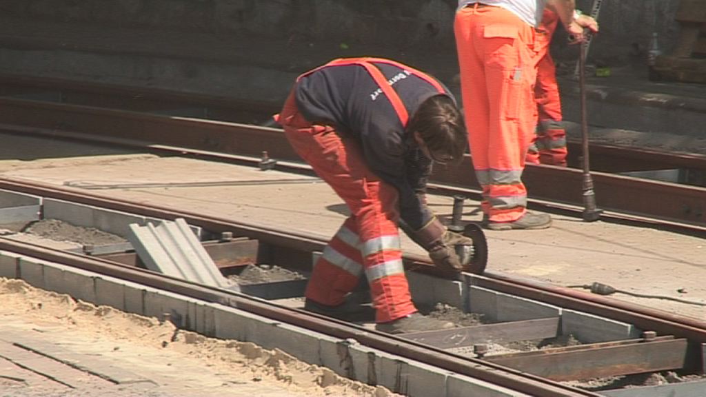 Nahverkehrsbaumaßnahme: Neue Gleise in Lobeda-Ost