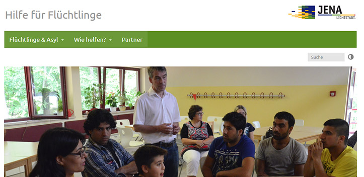 Stadt schaltet Internetseite zum Thema Flüchtlinge