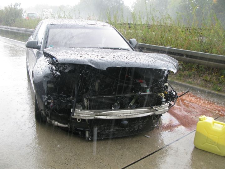 125.000 Euro Schaden bei Unfall auf A 9