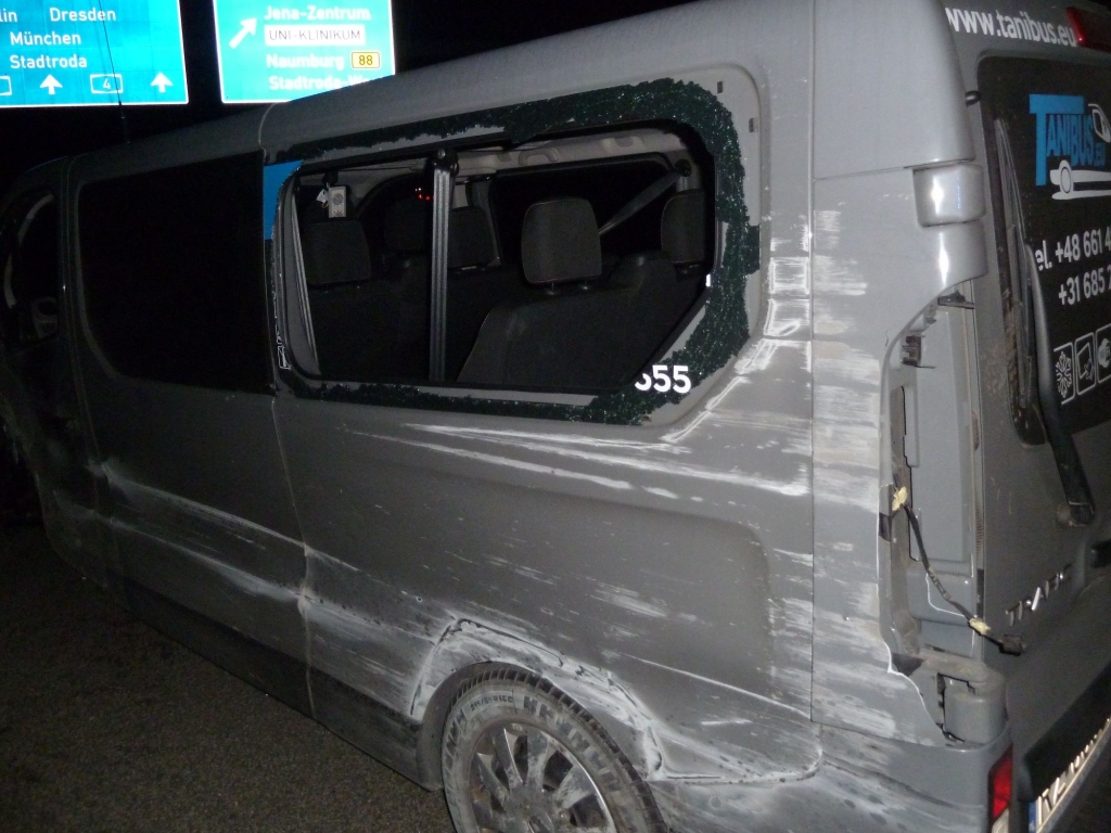 Unfall im Jagdbergtunnel