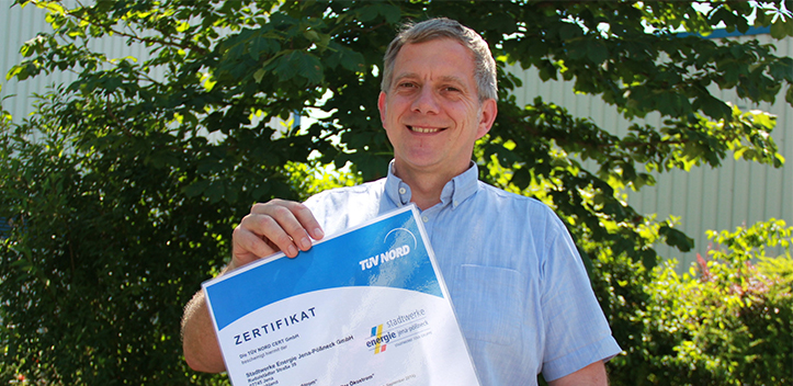 Ökostrom der Jenaer Stadtwerke zertifiziert