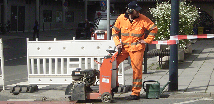 Baustelle in der Ebertstraße ruht und dauert länger