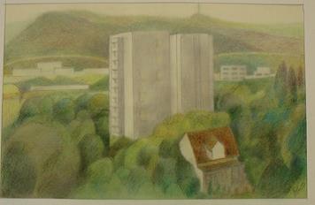 Ausstellung mit Arbeiten von Wolfgang Heinrich im Stadtteilbüro Lobeda