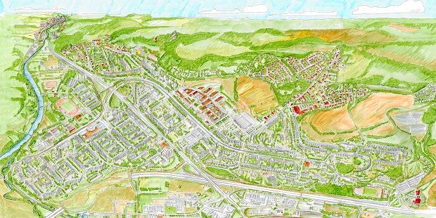 Ausstellung „Skizzen und Lobedaer Perspektiven“