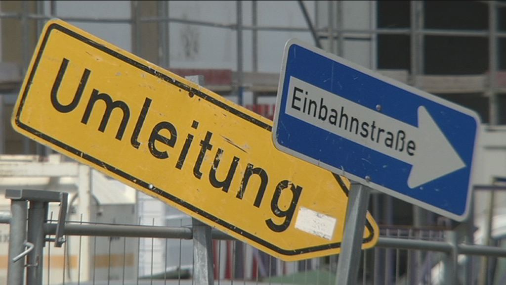 Straßensperrung und Behinderungen in der kommenden Woche