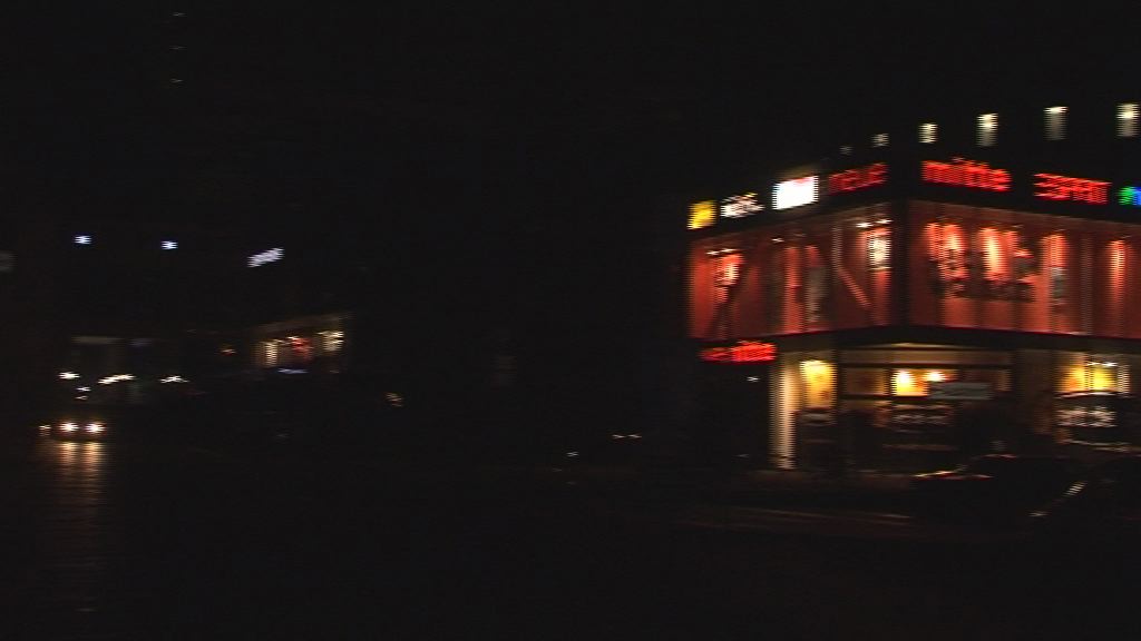 Straßenbeleuchtung in der Nacht ausgefallen