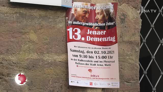 Jenaer Demenztag: Mit einer Aktion wurde auf  Informationsangebote am 2. Oktober aufmerksam gemacht
