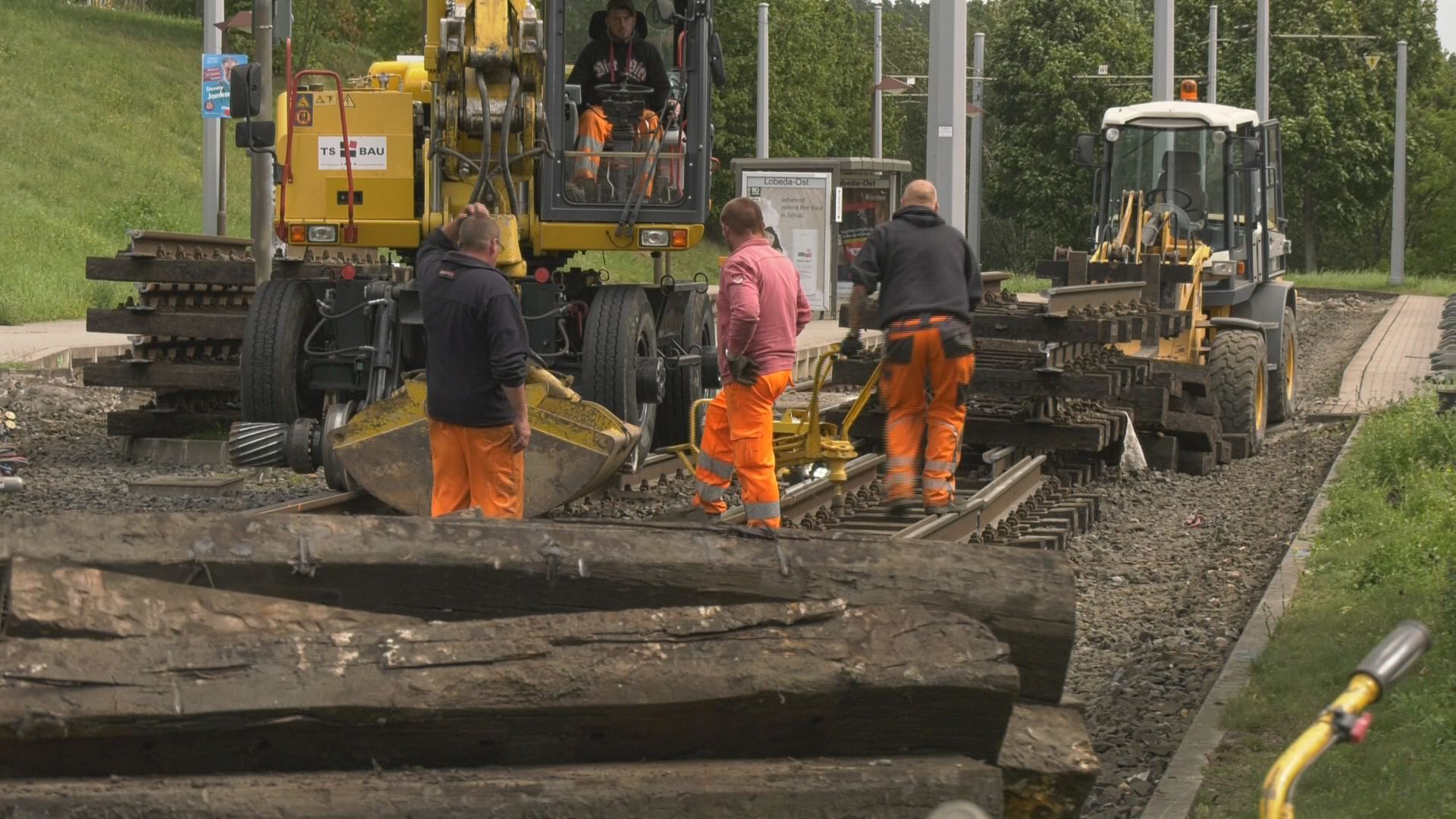 Gleisbauarbeiten in Lobeda-Ost enden nach dem Wochenende