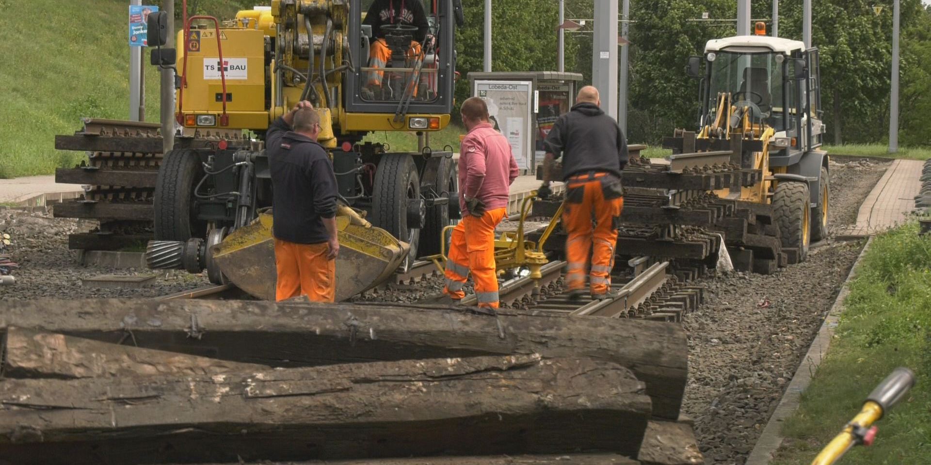 Gleisbauarbeiten in Lobeda-Ost enden nach dem Wochenende