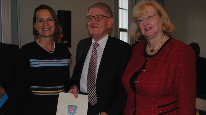 Mit Kulturnadel des Freistaats Thüringen geehrt