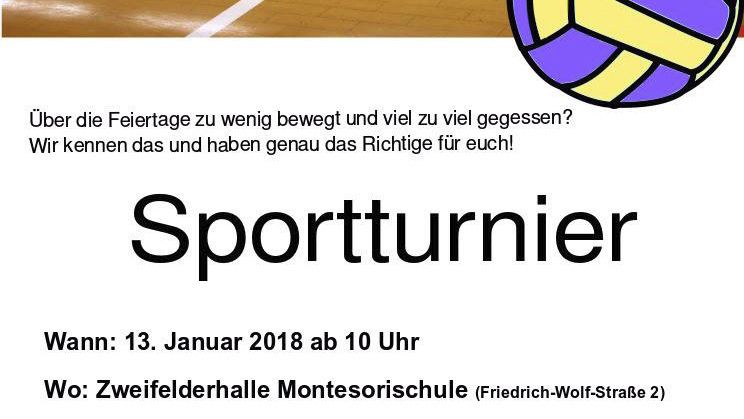 Zwei-Ball-Freizeitturnier gegen die „Folgen der Festtage“ am Samstag in Jena