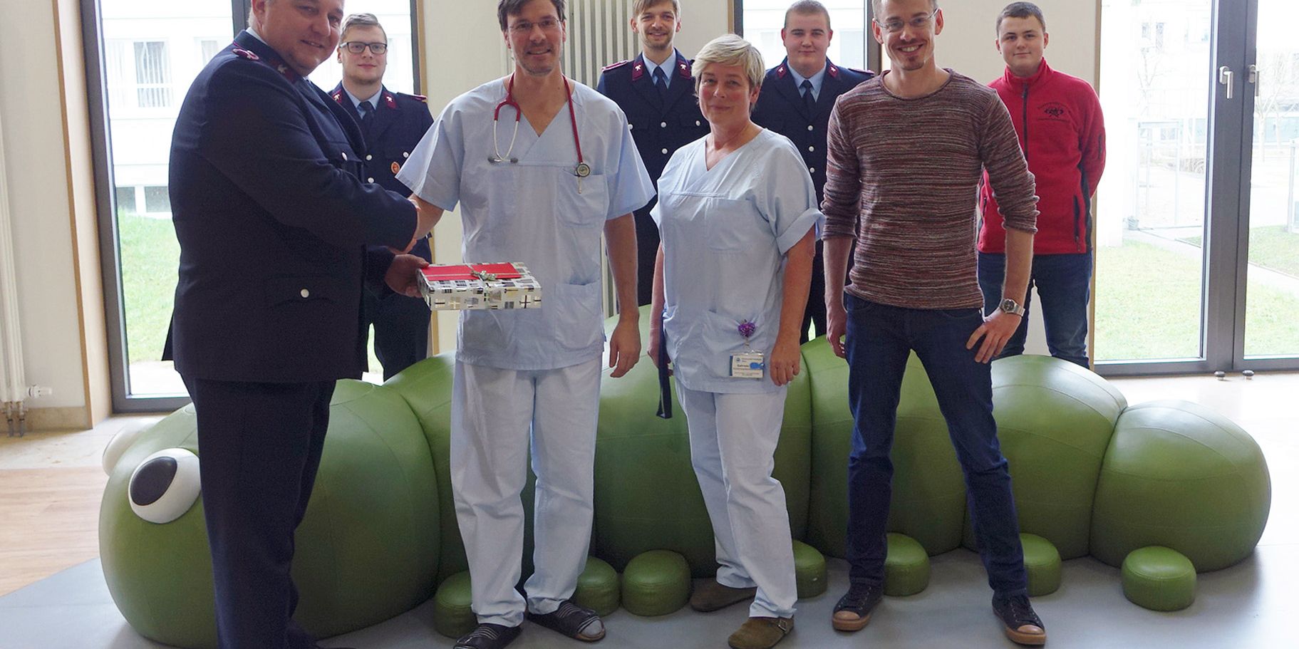 Feuerwehrverein Langenwolschendorf spendet an UKJ-Kinderkardiologie Feuerwehrverein Langenwolschendorf spendet an UKJ-Kinderkardiologie