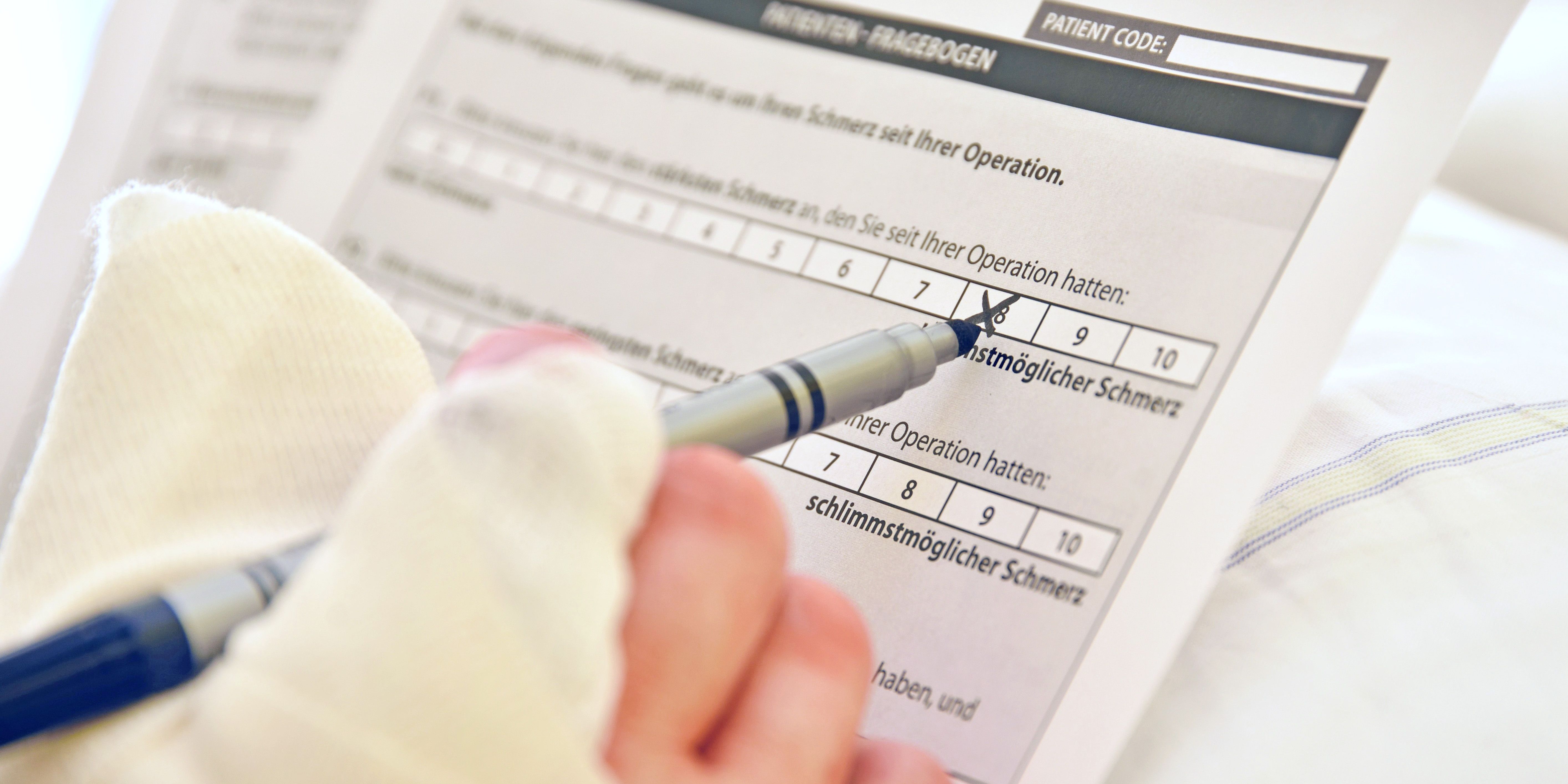 Studie zur Schmerzintensität