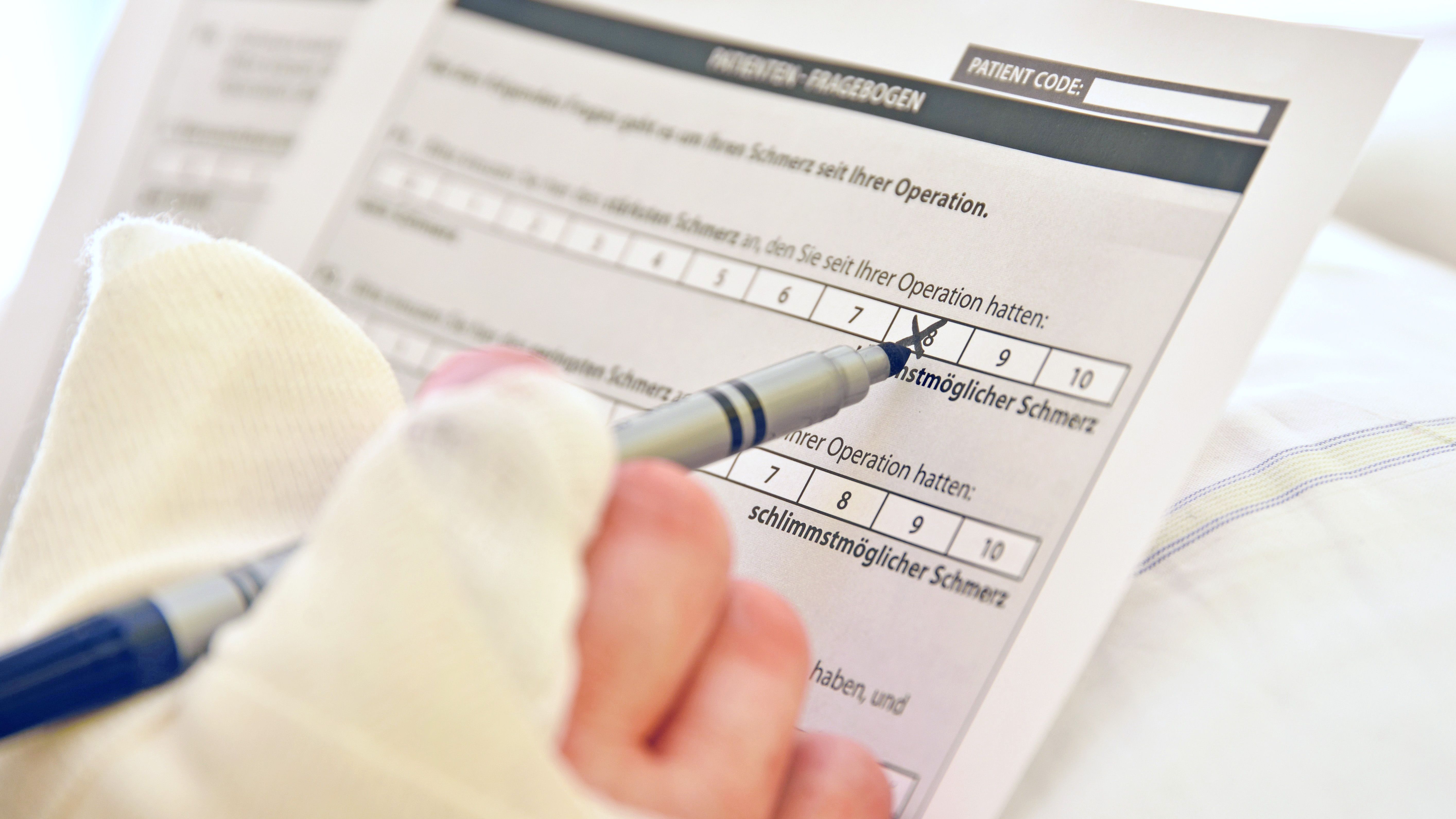 Studie zur Schmerzintensität