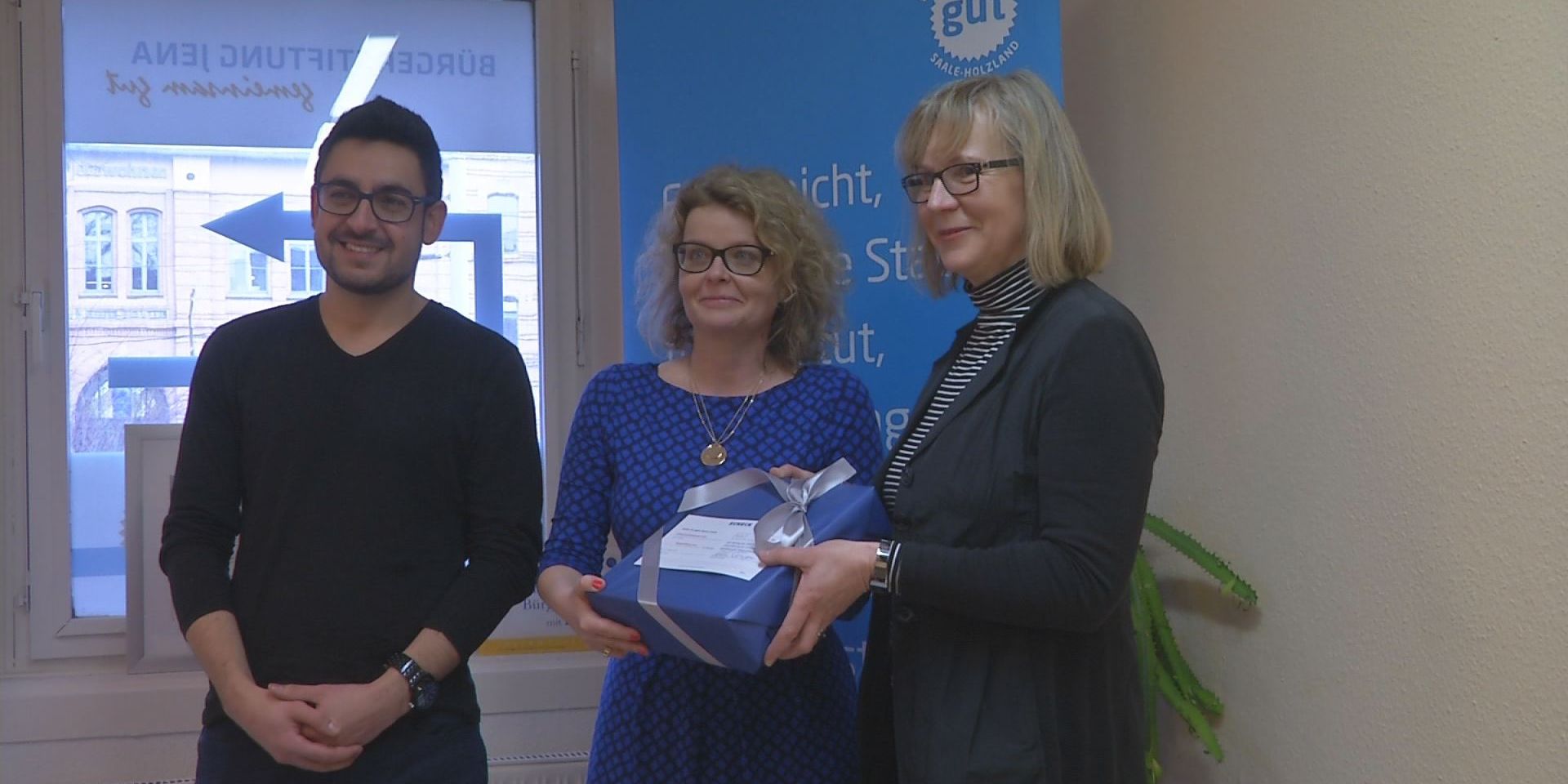 JENOPTIK-Spendenscheck für Bürgerstiftung Jena