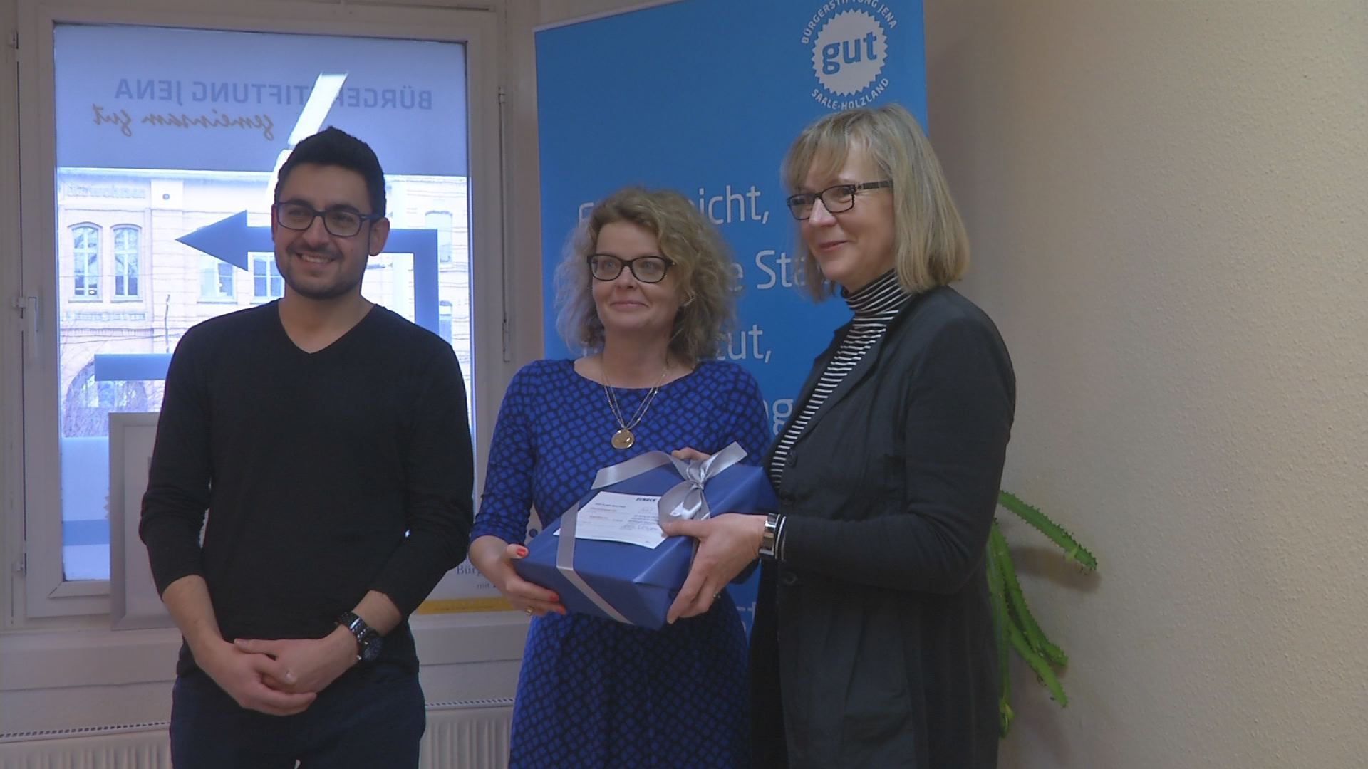 JENOPTIK-Spendenscheck für Bürgerstiftung Jena