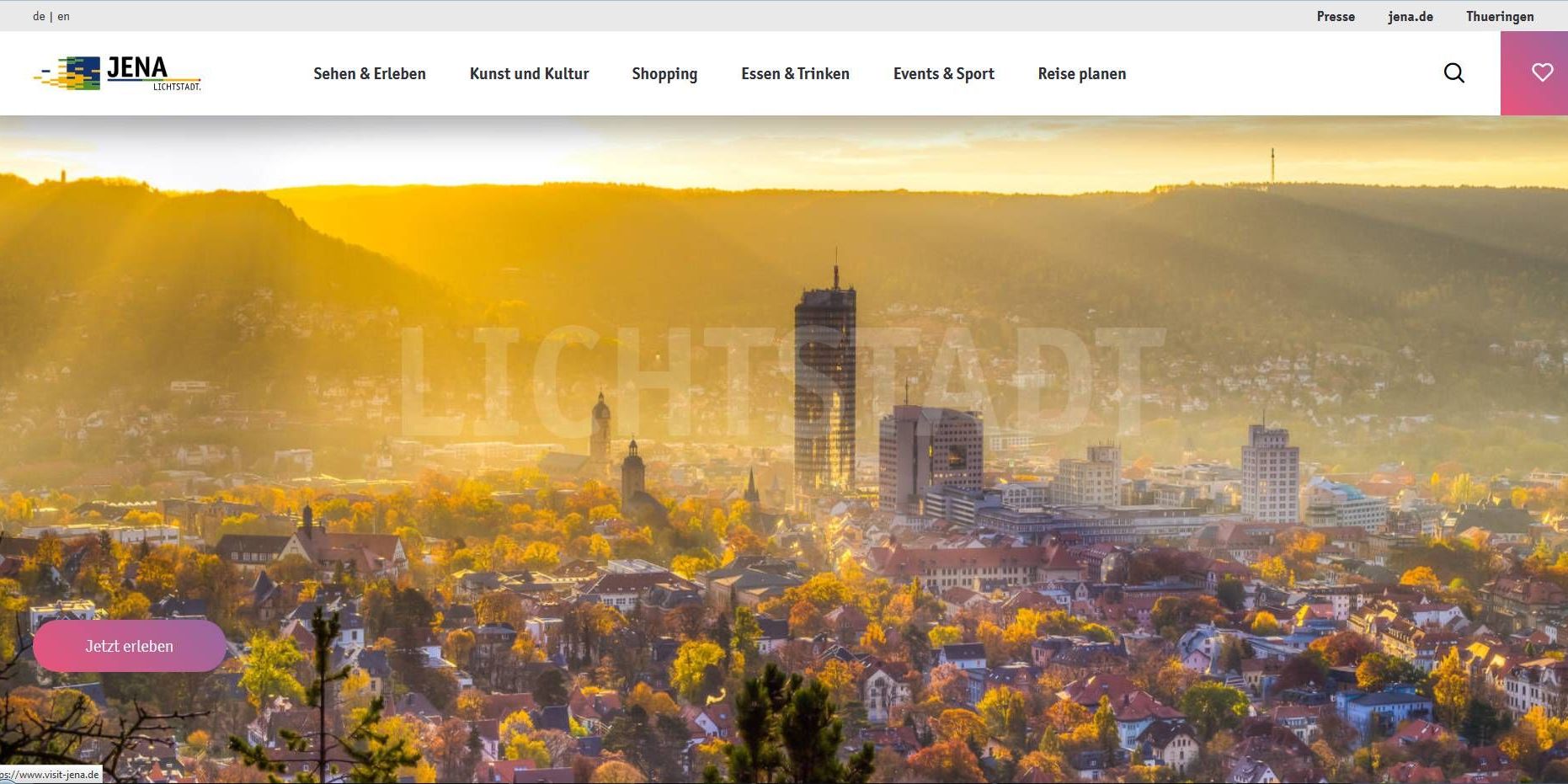Stadt Jena mit neuer Website