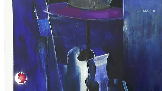 Kunst an der Wand: Im Stadtspeicher sind Werke von Tanja Pohl aus Greiz zu sehen