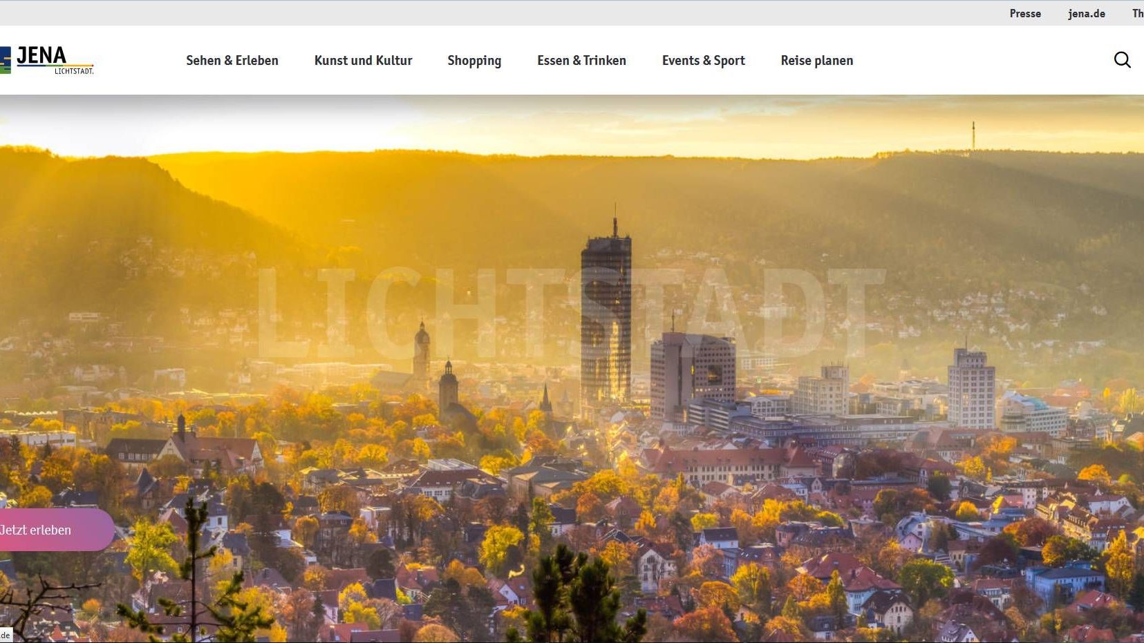 Stadt Jena mit neuer Website