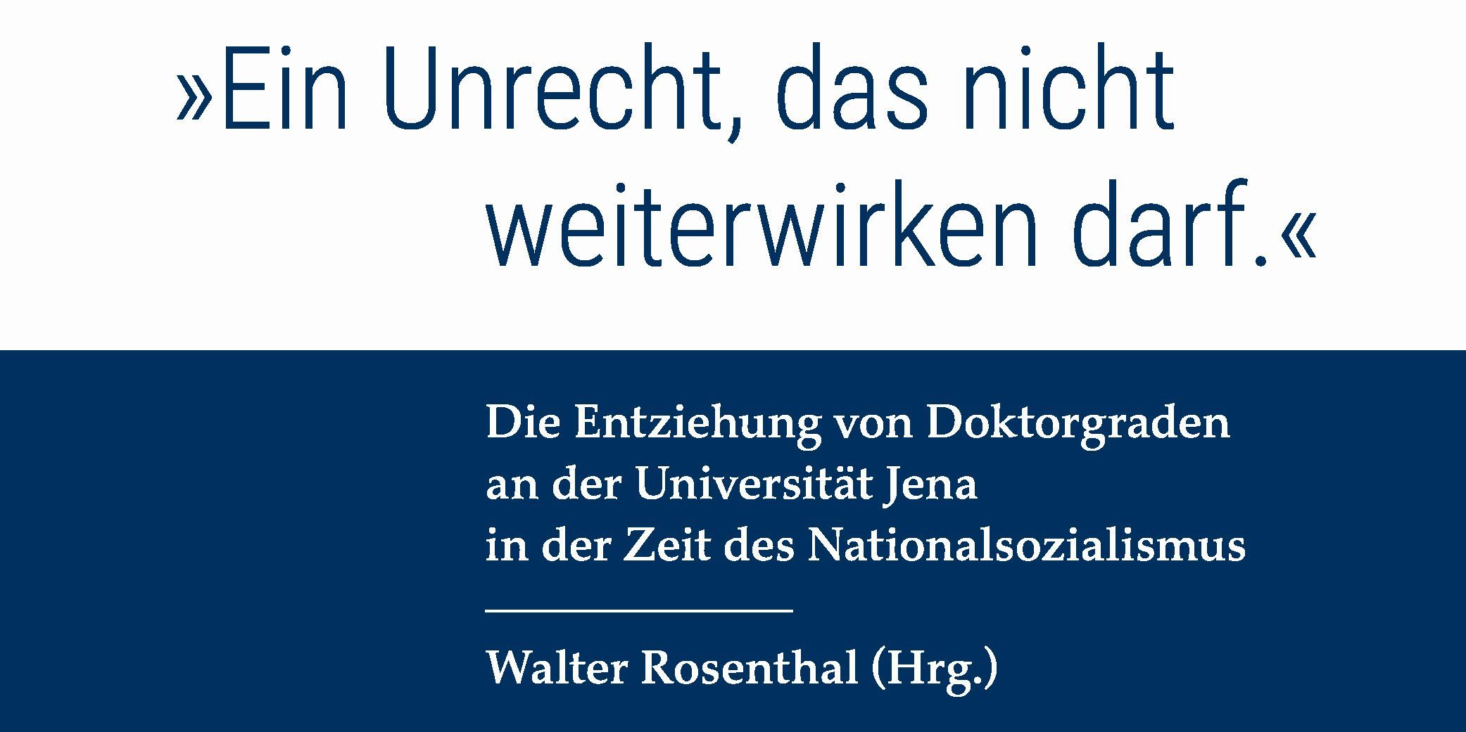 Uni-Broschüre: Doktortitel symbolisch wieder zuerkannt