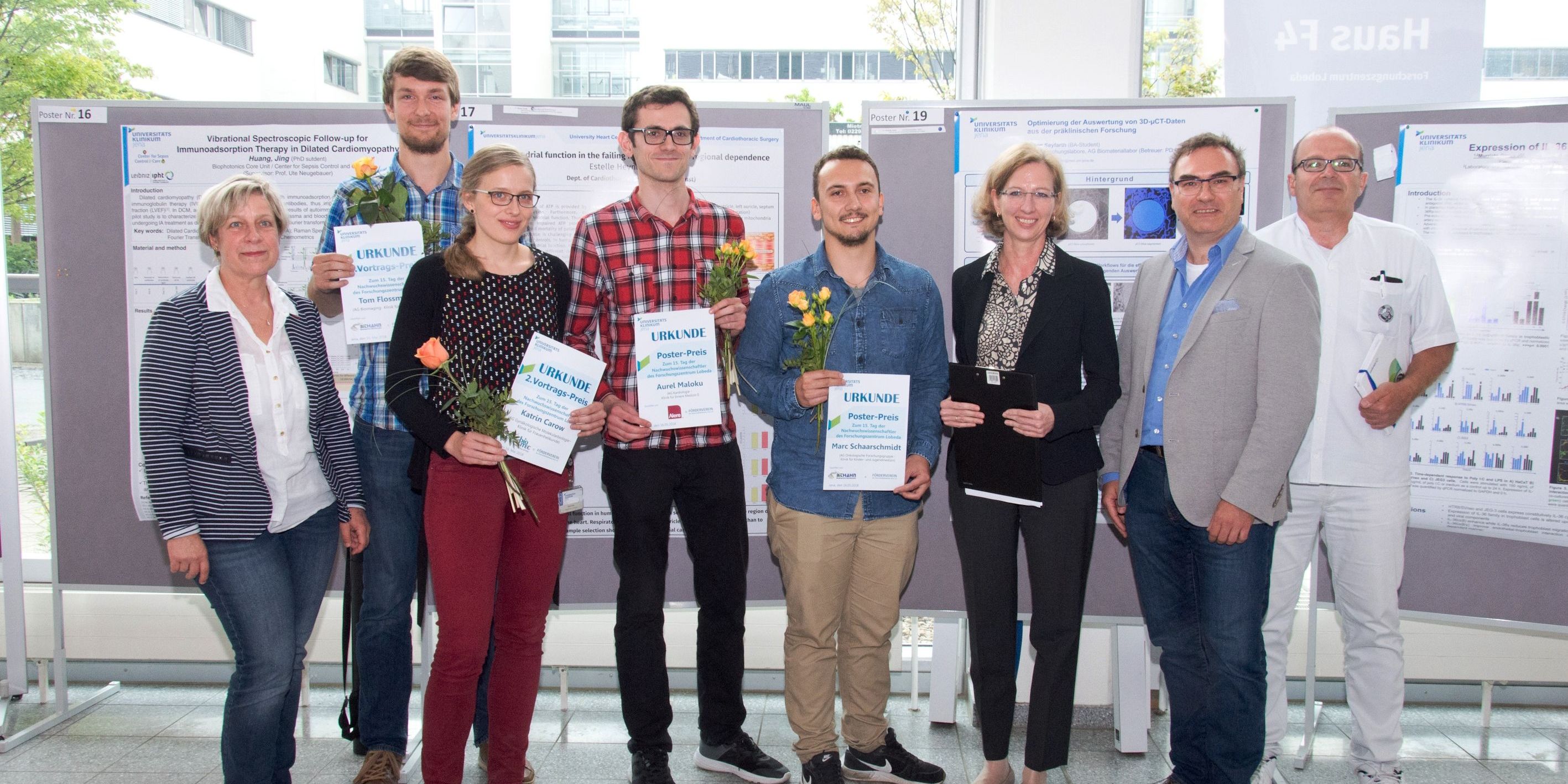 Ausgezeichnete Nachwuchswissenschaftler im Uni-Klinikum