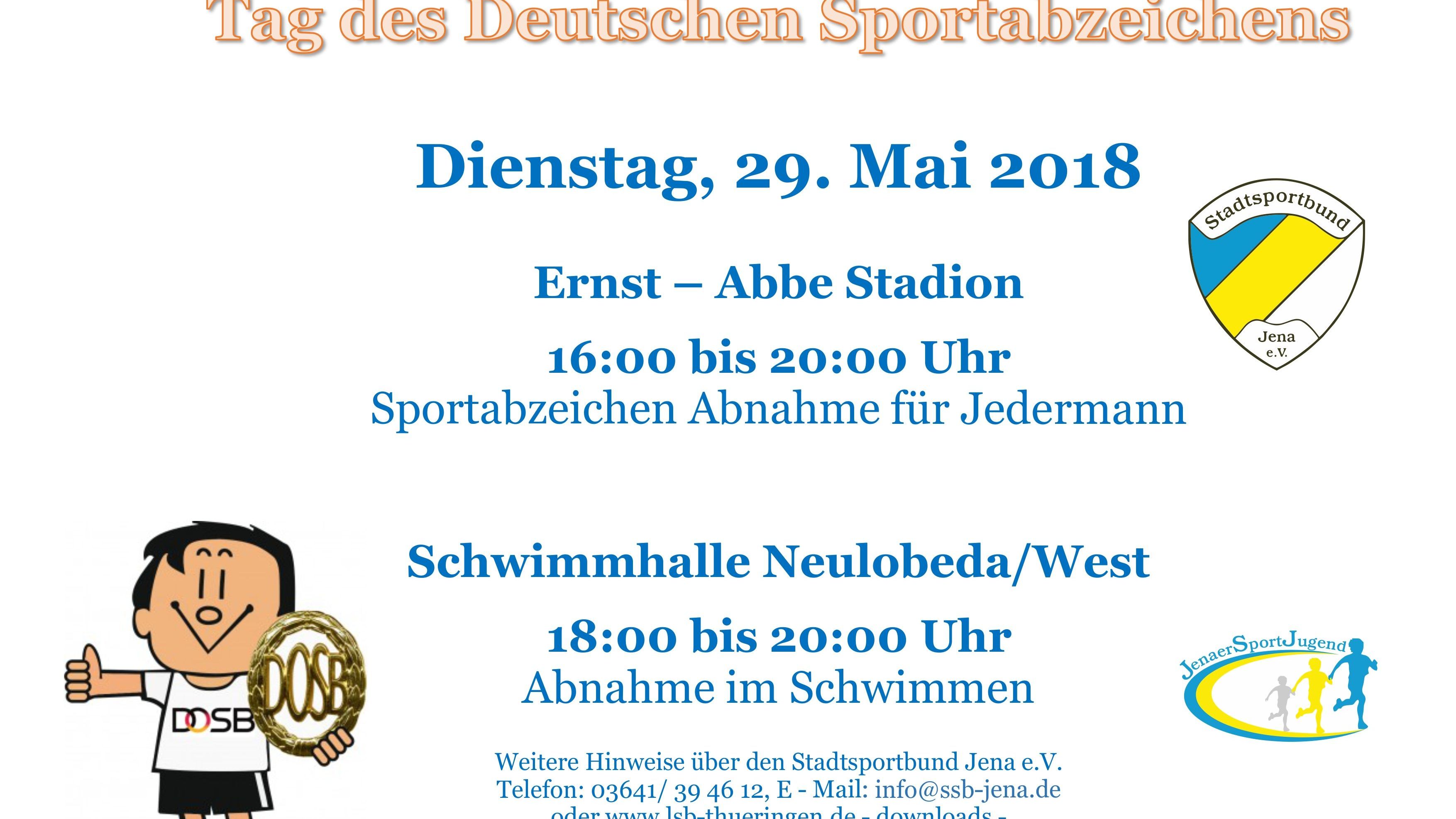 Großer Sportabzeichentag im Ernst-Abbe-Sportfeld