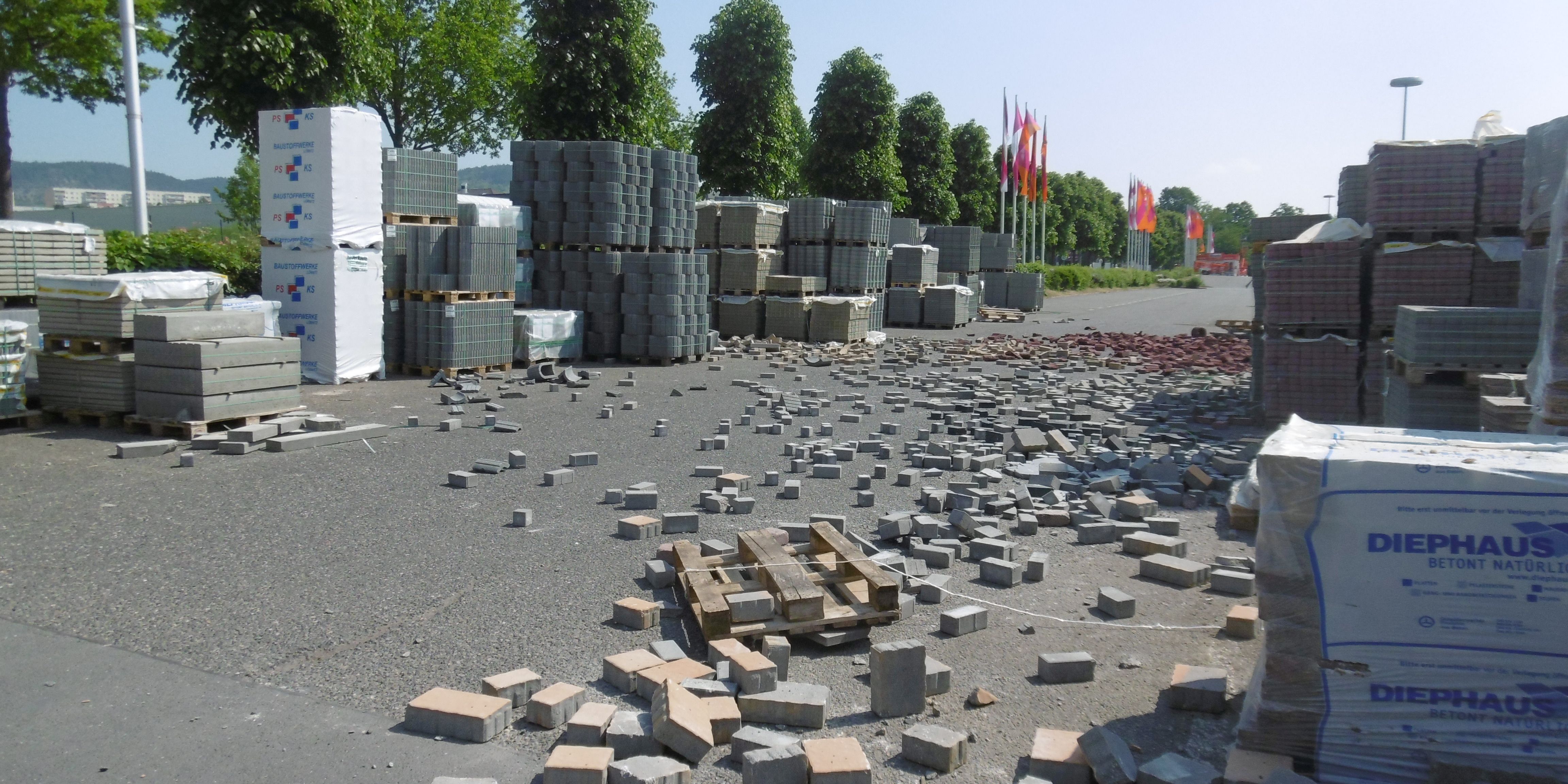 Vandalismus auf Baumarkt-Gelände 