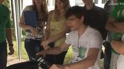 Sicherheitstraining für junge Leute: Motorrad- und Autofahrer begaben sich am Simulator in Gefahr