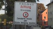 Griesbrücke gesperrt