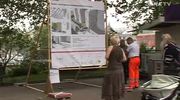 Gefälschtes Bauplakat am Eichplatz