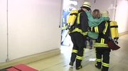 Üben für den Ernstfall: Im Uniklinikum wurde ein Trafo-Brand simuliert