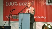 Parteiwerbung: Gregor Gysi sprach auf dem Holzmarkt vor hunderten Zuhörern