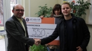 Spendenübergabe von ART-KON-TOR