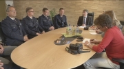 Würdigung durch die Stadt: Polizisten und Feuerwehrmänner wurden geehrt
