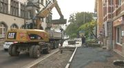 Baufortschritt sichtbar: In der Lutherstraße soll bis Jahresende der erste Abschnitt vollendet sein