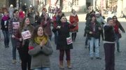 Getanzter Protest: Auf dem Marktplatz wurde gegen Gewalt an Frauen demonstriert