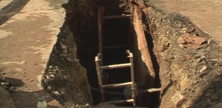 Bauarbeiten am Geraer Fernwärmenetz 