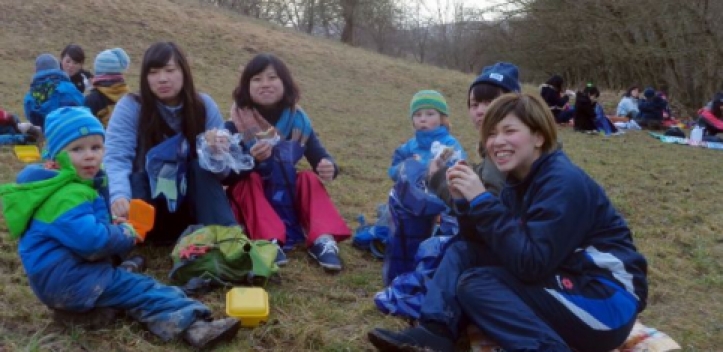Waldkindergärten: Besuch aus Japan