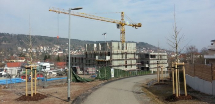 Auf Baustellenbesichtigung