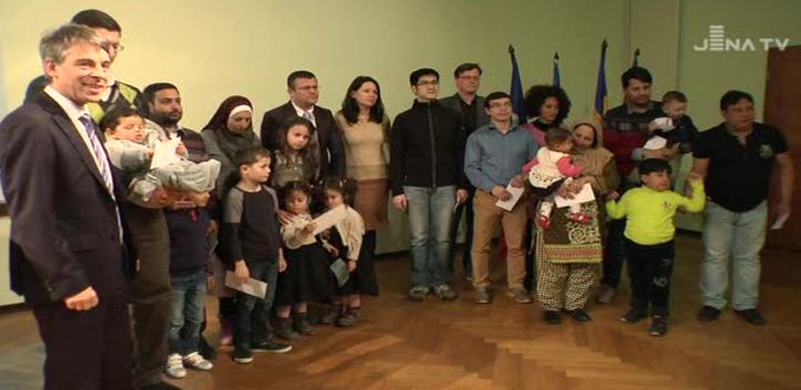 Eingebürgert: Bei einer Feier im Rathaus wurden die neuen Mitbürger begrüßt