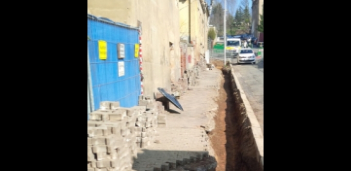 Bauarbeiten am Stromnetz 