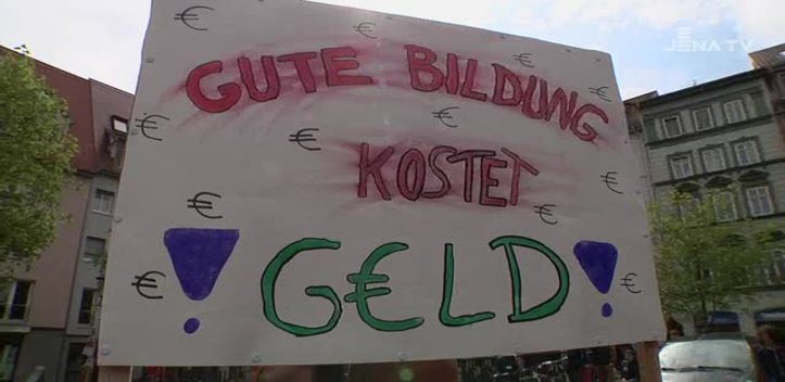 Protesttag: Die Jenaer Freien Schulen fordern mehr Geld von der Landesregierung