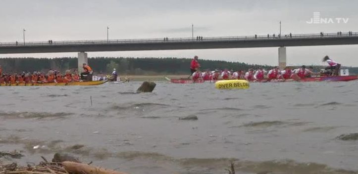 Furios: Auf dem Zeulenrodaer Meer wurden erstmals Deutsche Drachenboot-Meisterschaften ausgetragen