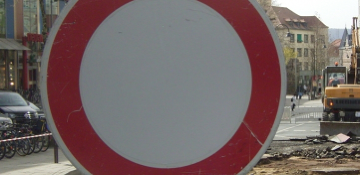 Sperrungen im Stadtgebiet Jena