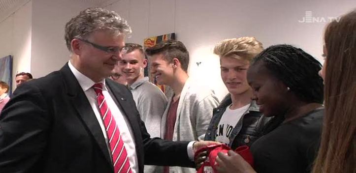 Gute Partner: Die Sparkasse unterstützt Jenaer Nachwuchs-Leichtathleten