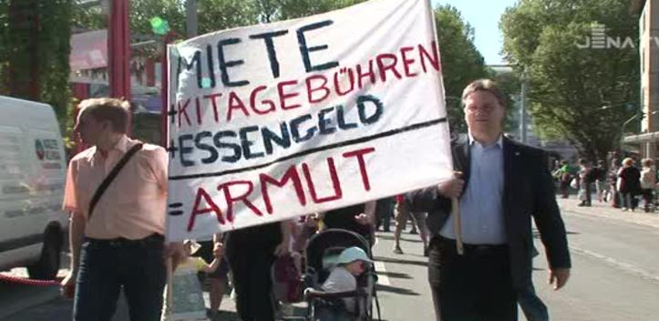 Protest gegen Kita-Gebührenerhöhung: Der Stadtelternbeirat machte am Mittwoch mobil