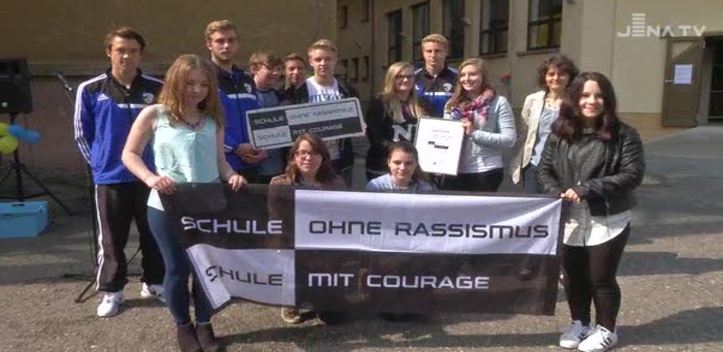 In der Schule: Das Gymnasium in Kahla erhielt den Titel  „Schule ohne Rassismus“