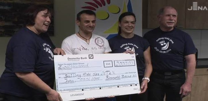 Spende für „Sailing Kids“: Der Segeltörn geht dank vieler Sponsoren bereits in die achte Runde