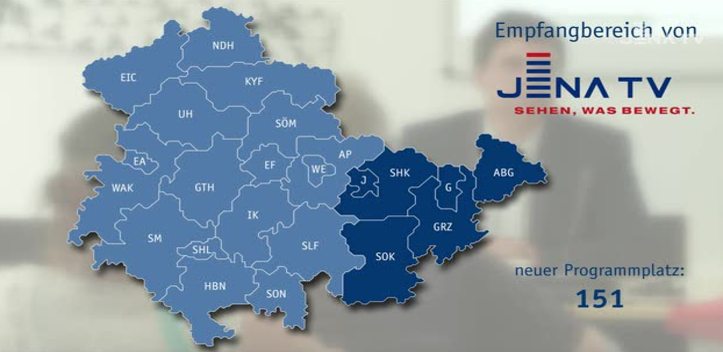 Erstmals thüringenweit: JenaTV ist wie alle Lokal-TV-Programme im Kabel-Deutschland-Netz empfangbar