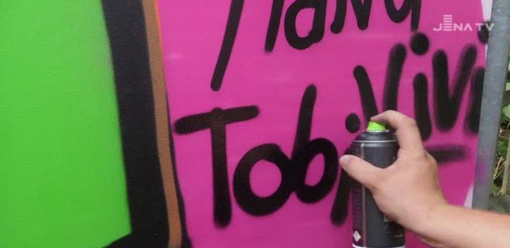 StreetArtCamp im Eastside: Im Jugendzentrum ging es heute auch kreativ zu